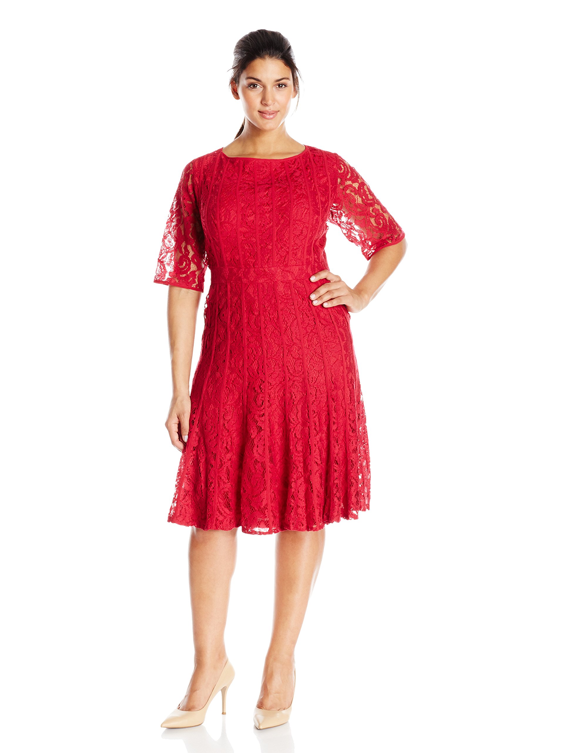 Adrianna Papell Womens Plus Size Fit And Flare Lace Dress | Desertcart Brunei Adrianna Papell Womens Plus Size Fit And Flare Lace Dress | Desertcart Brunei