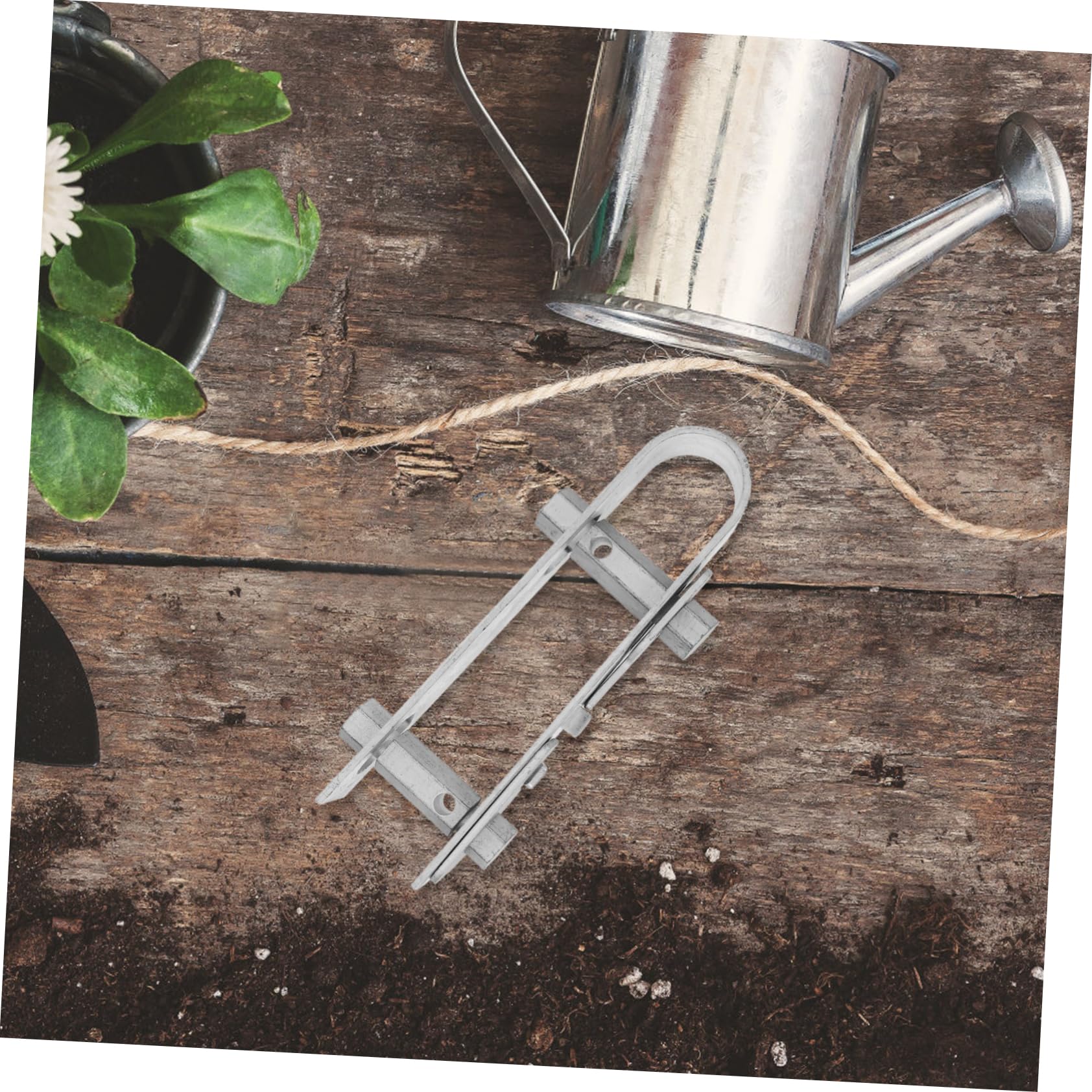 POPETPOP Tendeur de Fil Galvanisé à Double Axe pour Clôtures Agricoles et Câbles, Mécanisme Réglable en Fer Galvanisé Argenté, pour Treillis de Vigne et Vergers