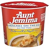 Aunt Jemima Buttermilk Maple Pancake Cup, (12 Pack) Packaging May Vary)
