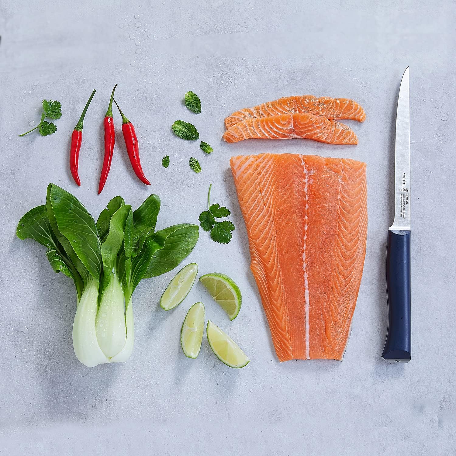 Opinel Intempora 7 Inch Fillet Knife – Thin Flexible Blade, Easy to Handle, Full Tang Construction, Ideal for Incising and Filleting Fish, Removing Skin or Fat, Made in Portugal