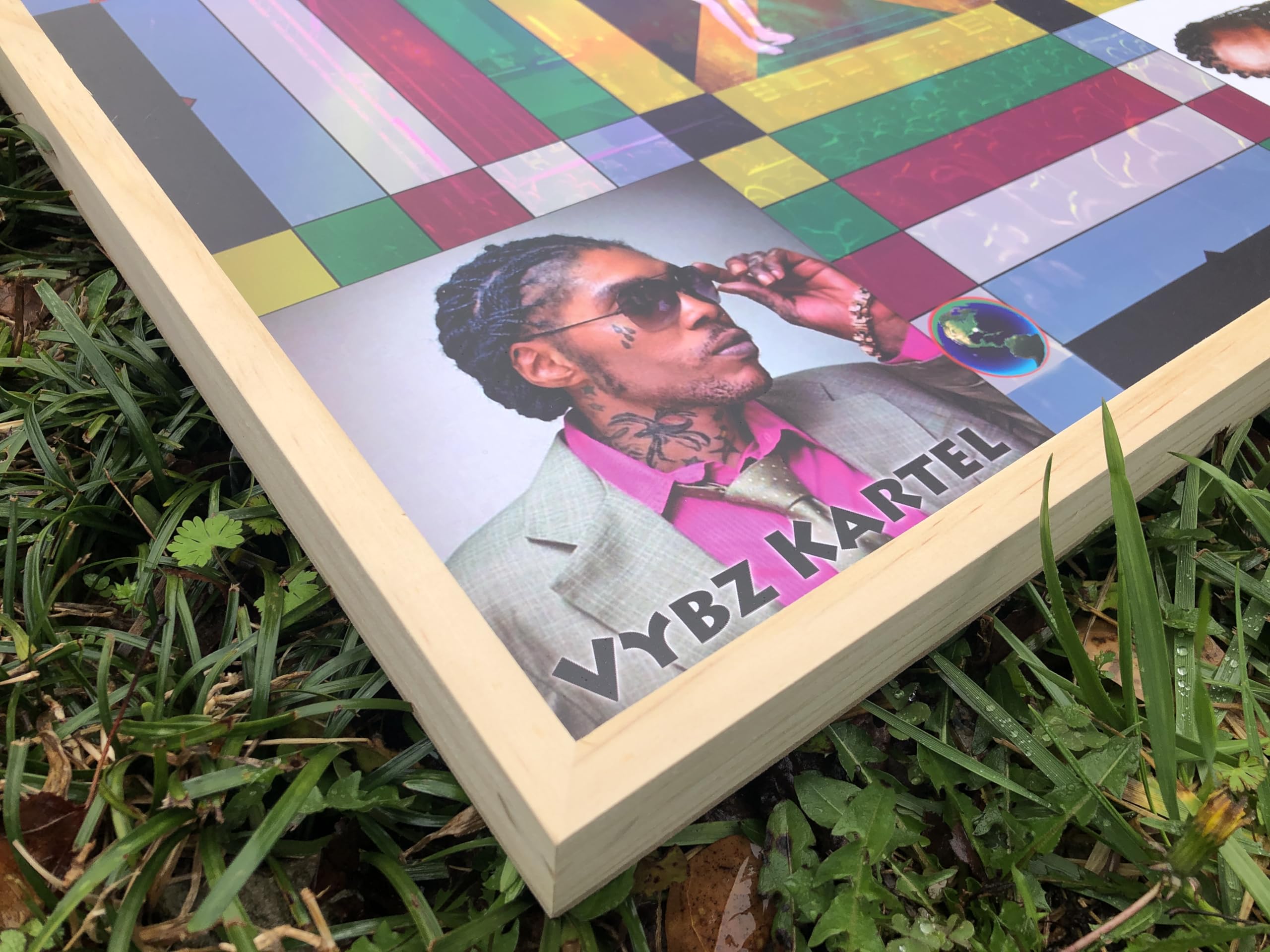 Jamaican Ludo Dancehall Again Edition (Ludi/Ludy/Loodi) | 24in x 24in Board Game | Family Game Night Activity | Fun Easy Multi-Player Entertainment | Ninjaman Bounty Vybz Kartel Gully God