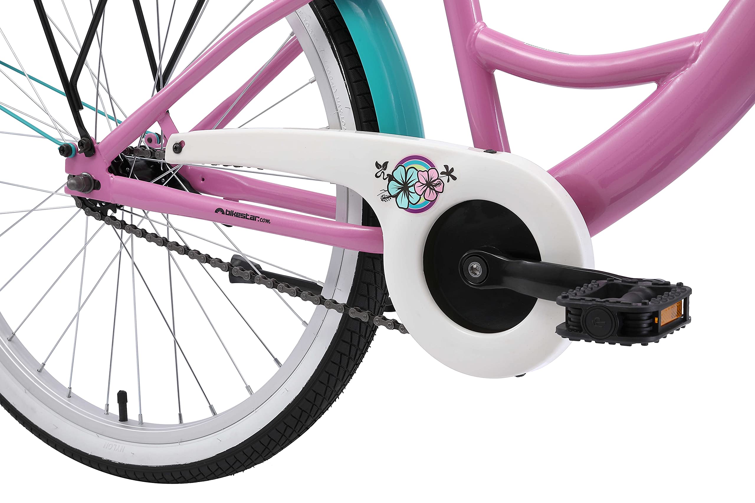 BIKESTAR Bicicleta Infantil para niñas a Partir de 10 años | Bici 24 Pulgadas con Frenos | 24" Edición Clásica