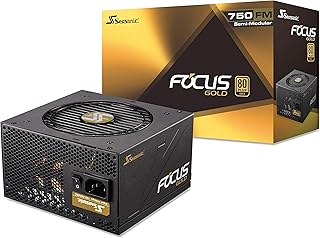 Seasonic Focus Gold 750 unité d'alimentation d'énergie 750 W ATX Noir - Unités d'alimentation d'énergie (750 W, 100-240 V,...