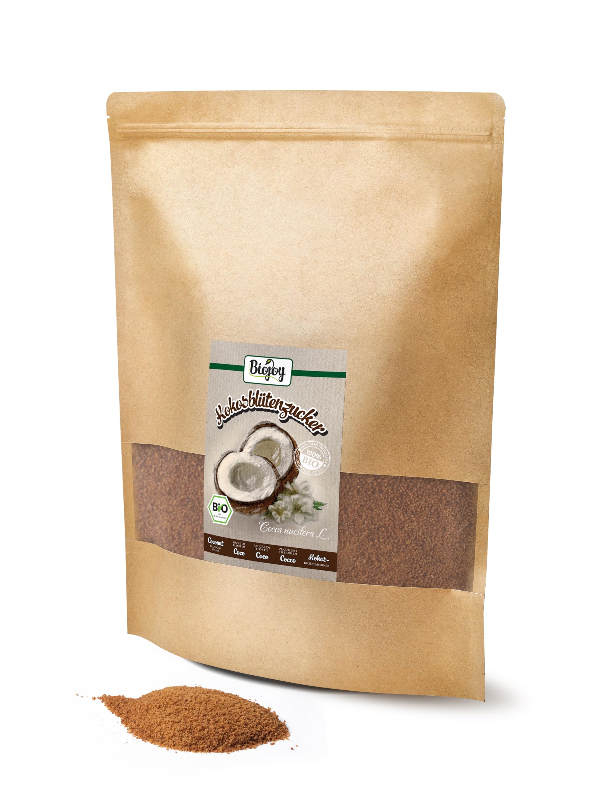 Biojoy Azúcar de Flor de Coco Orgánico 2 kg
