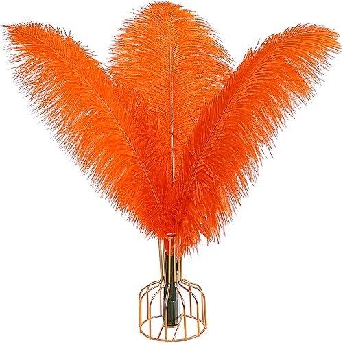 Miniatura 8 de THARAHT Plumas de avestruz moradas, 12 unidades, grandes, naturales a granel de 12-14 pulgadas, 11.8 in-13.8 in, para centros de mesa de boda,