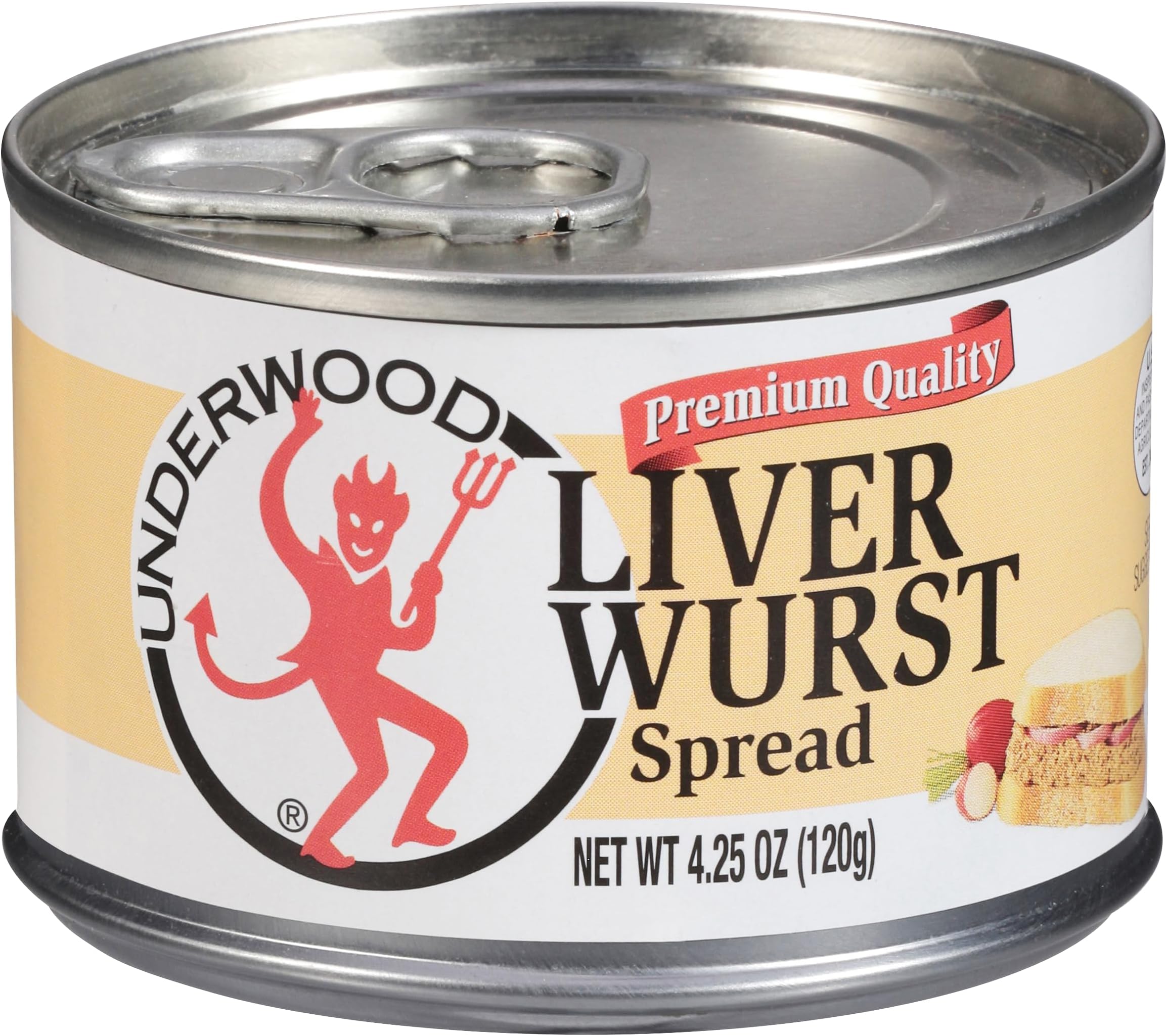 Underwood Liverwurst Spread 4.25 Ounce (Pack of 2)