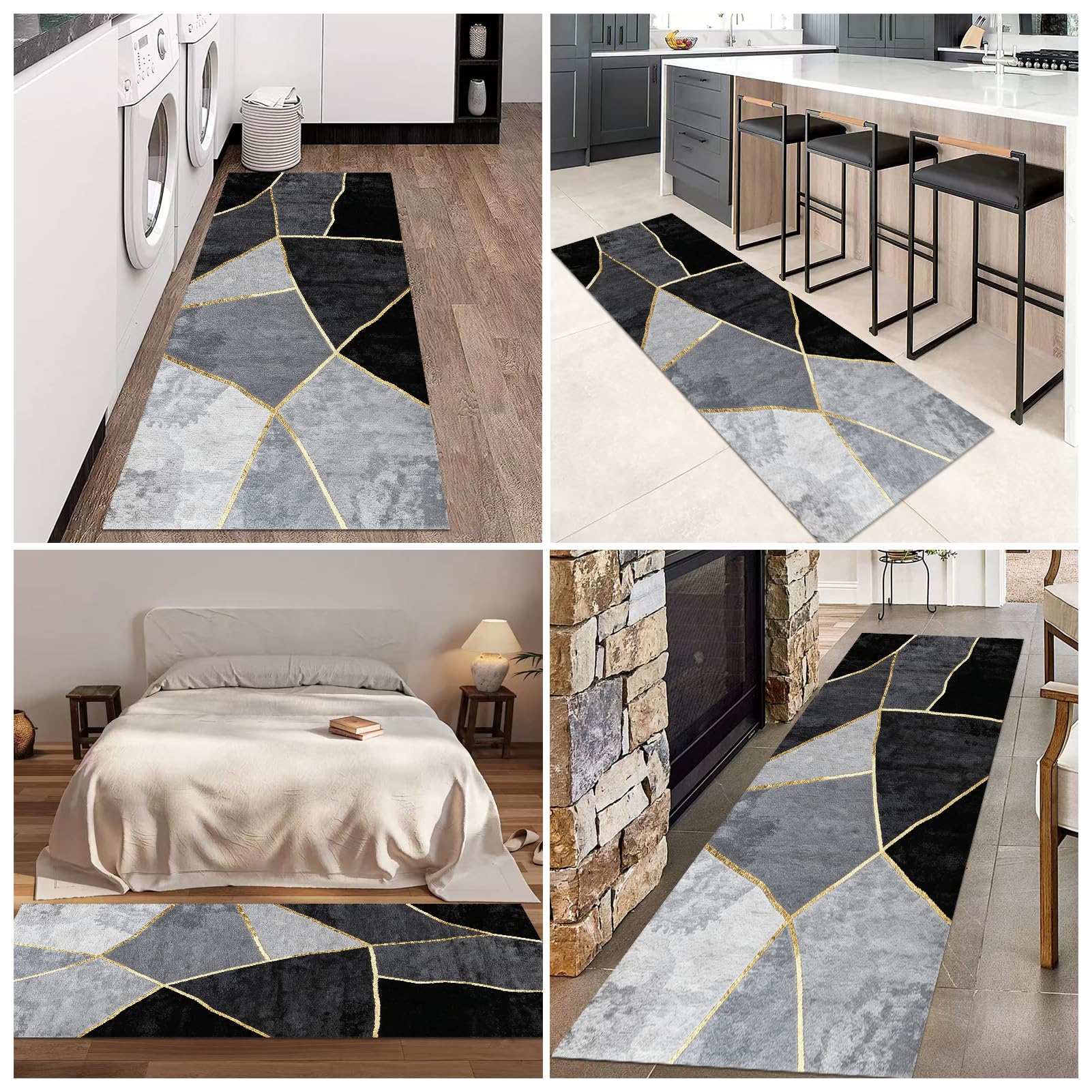 120 x 450 cm Teppich Läufer Flur Lang Küchenteppich Korridor Teppich