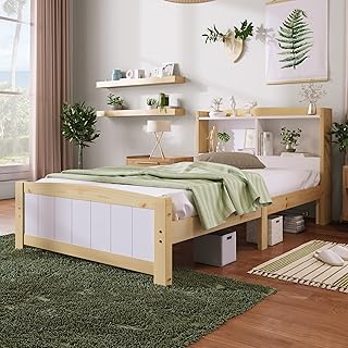 BTM Wooden Single Bed 3FT Storage Bed Frame Kids Single Bed 
