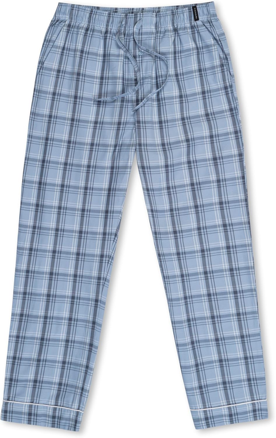 TAHARI Men's Woven Pajama Pants – Soft Cotton Poplin, Lightweight & Breathable Lounge Pants with Pockets - Image 4