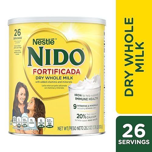 Miniatura 11 de NIDO Leche en Polvo Entera Fortificada 12x800gUS (Paquete de 5)