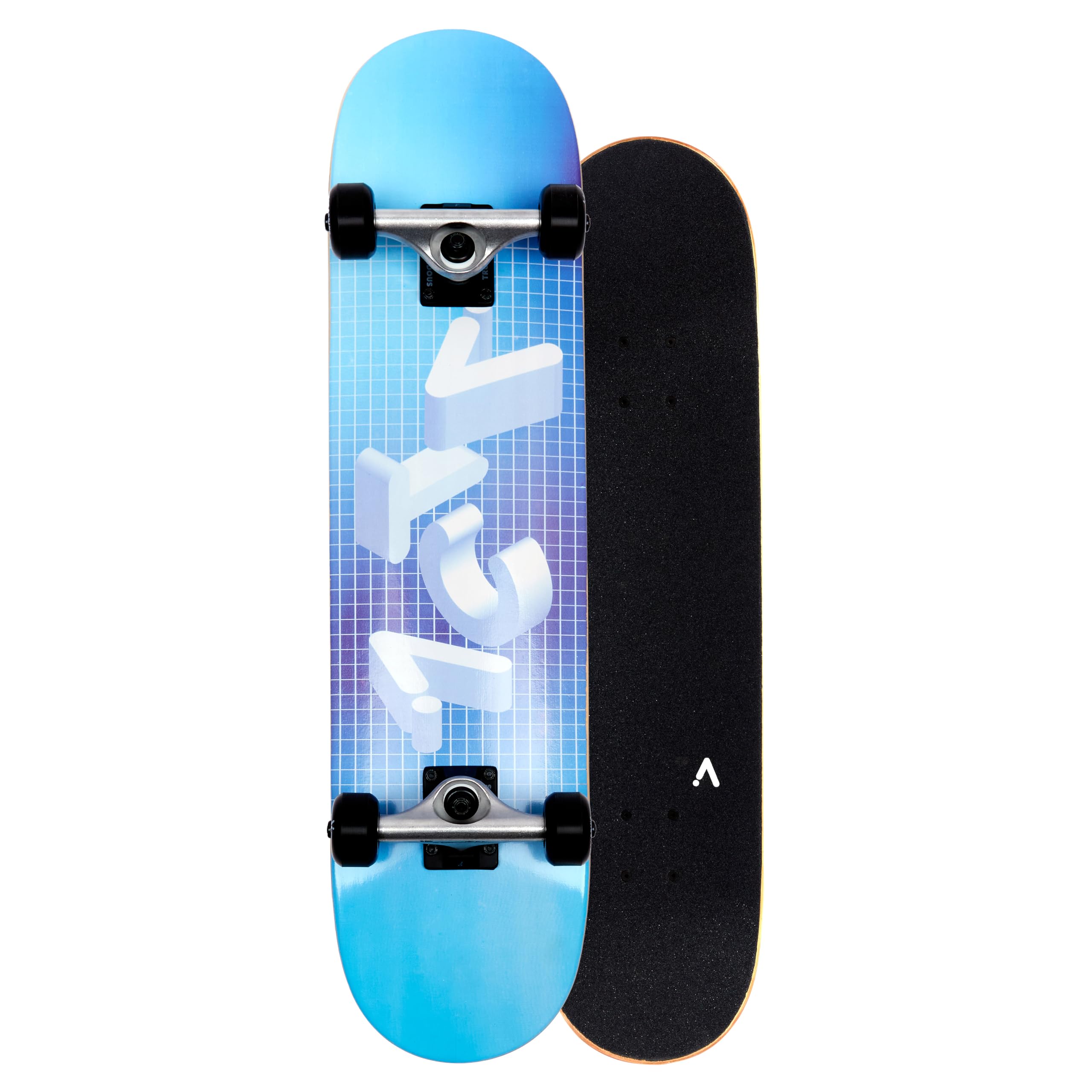 ACTA Skateboard Complete Wordart 7.5' – Skateboard Polyvalent pour Débutants