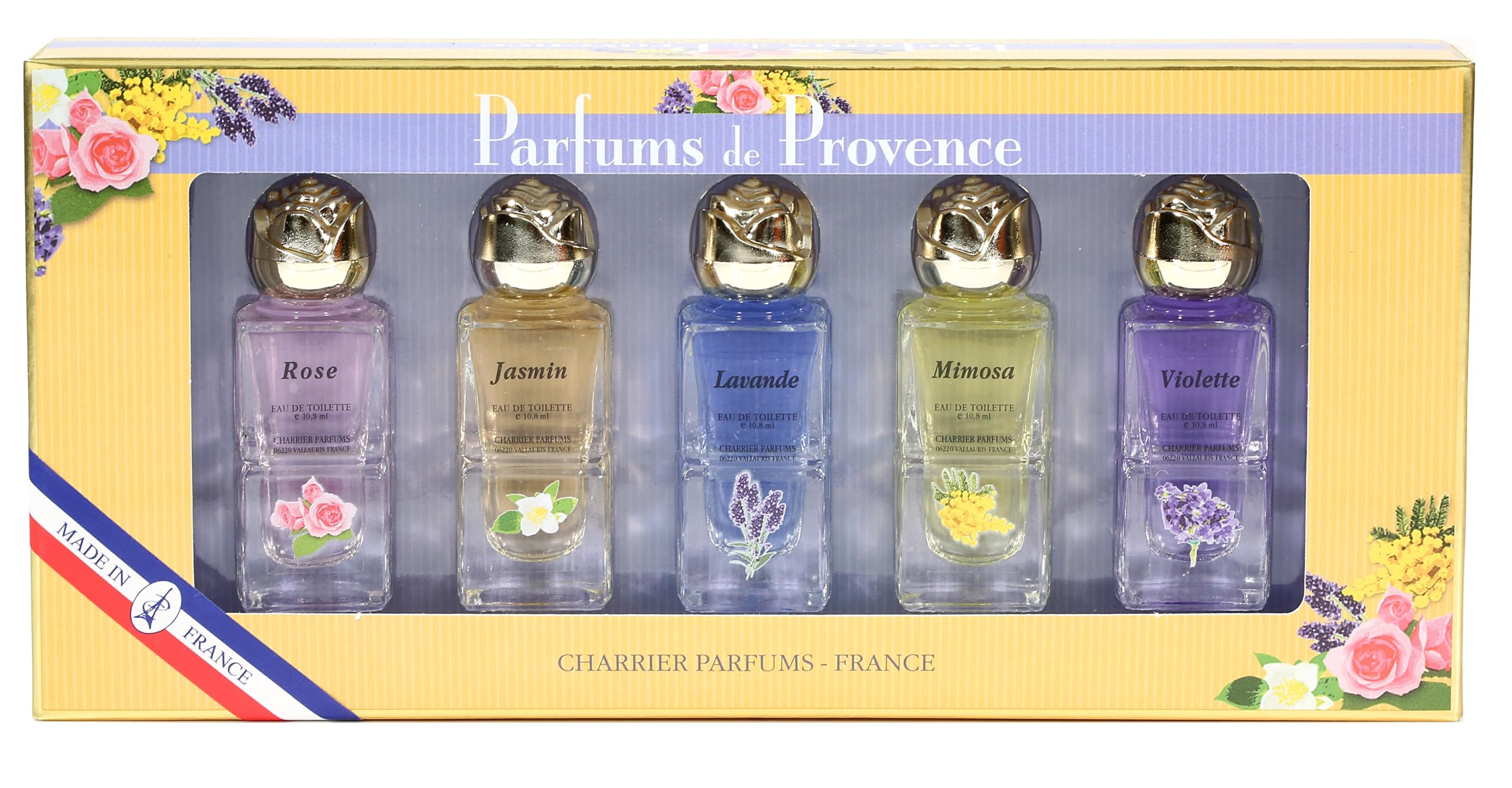 5 Eaux de Toilette Gift Set - 'Parfums de Provence' - 54 ml - Made in Provence, France