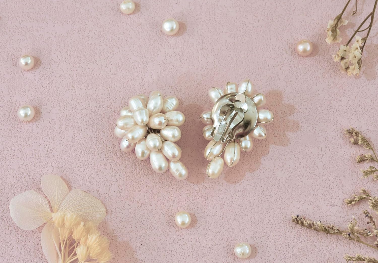 AeraVida Royal Forest Fashion Crystal Grape Base Metal Clip On Earrings | Classic Sterling Silver Cuff Earrings for Women | Gift for Daughter, Mother’s Day, Statement Fashion - Image 3