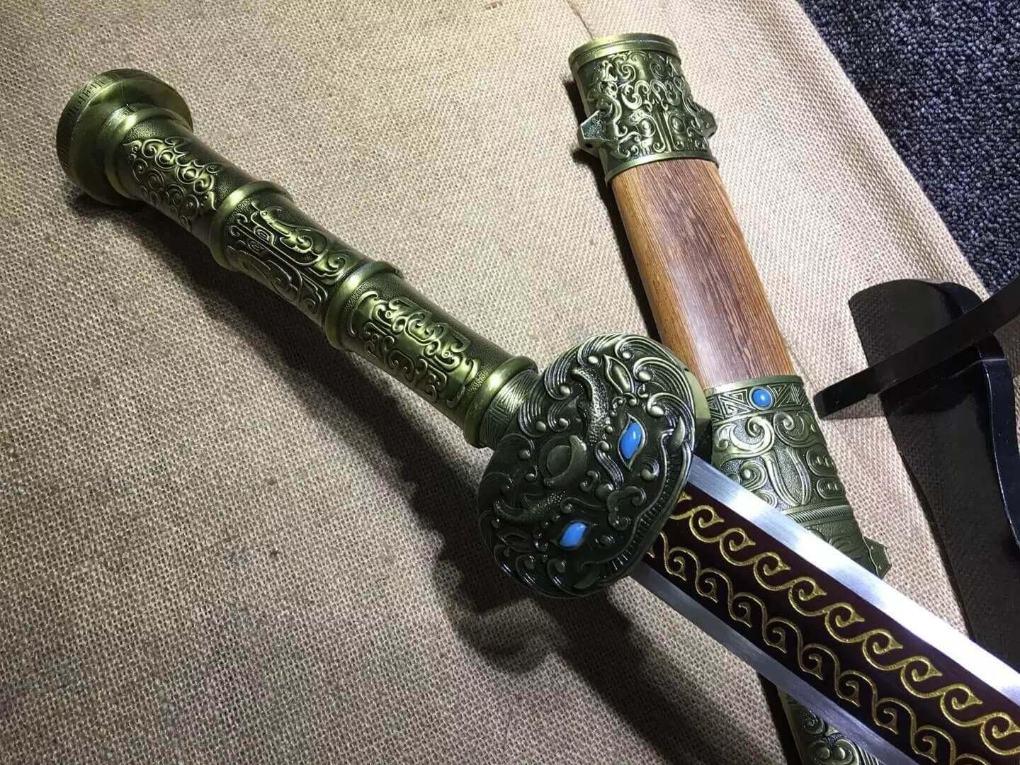 Fengyun jian,Handmade Sword Art High Carbon Steel Blade,Rosewood Scabbard,Kung fu
