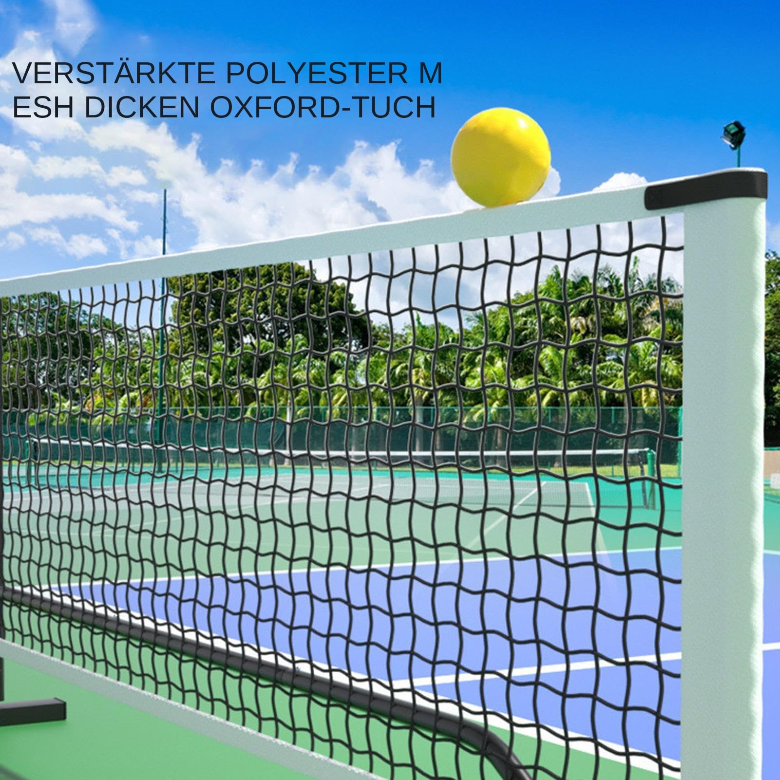Rete da tennis per esterni, rete da tennis per vialetto, rete da calcio compatta, rete da allenamento rimovibile, rete da tennis da 9,5 kg, con borsa per il trasporto, 6 m, per tennis/badminton