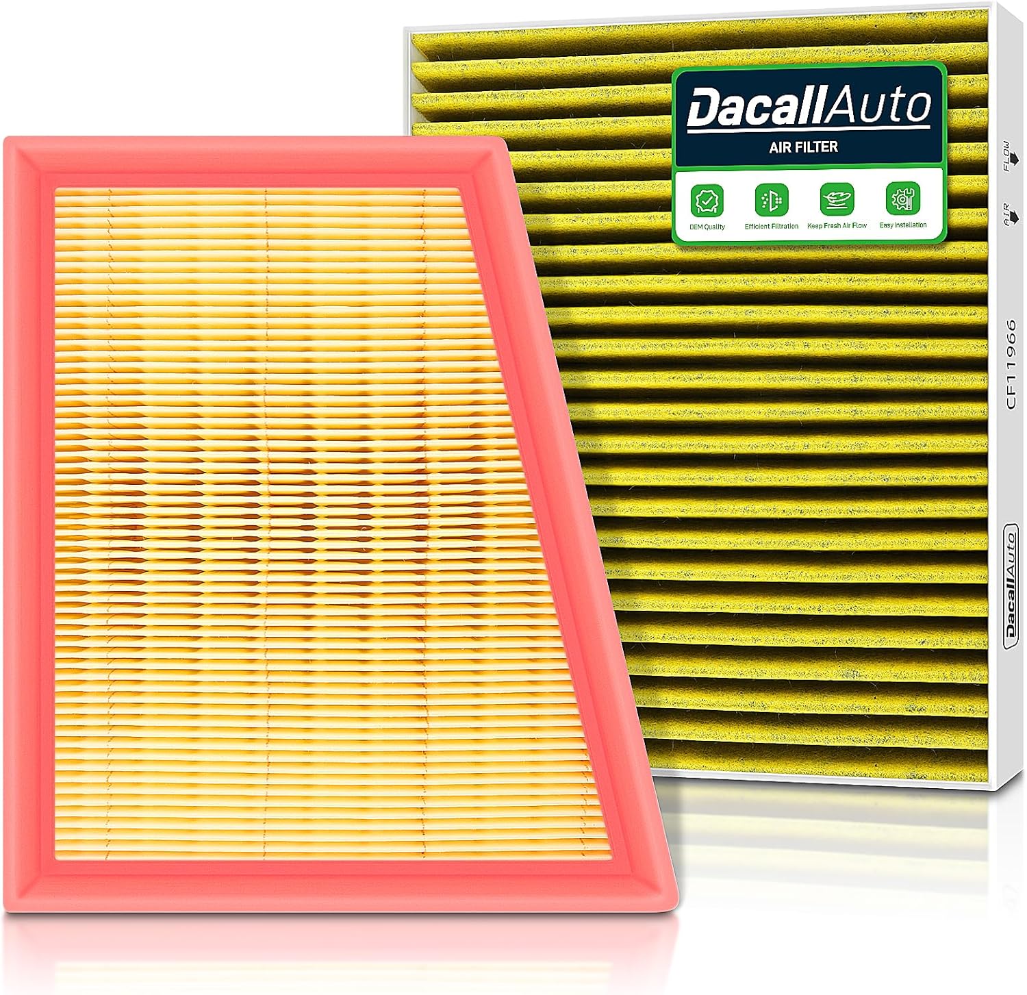Activated Carbon Cabin & Engine Air Filter Set fit for Buick Encore GX ONLY/Envista (2020-2026) NOT for Encore, for Chevy Trailblazer/Trax (2021-2026), Replace Part NO. CF11966, CA12814