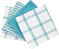 Vista 2 de T-Fal Paños de Cocina Premium con Textura de Waffle: Altamente Absorbentes, Súper Suaves y Duraderos - 100% Algodón, 12"x13" Toalla Plana