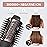 Hair Dryer Brush Blow Dryer in One, Upgraded 4 in 1 Hair Dryer and Styler Volumizer with Negative Ion Anti-frizz Ceramic Titanium Barrel Hot Air Hair Straightener Brush