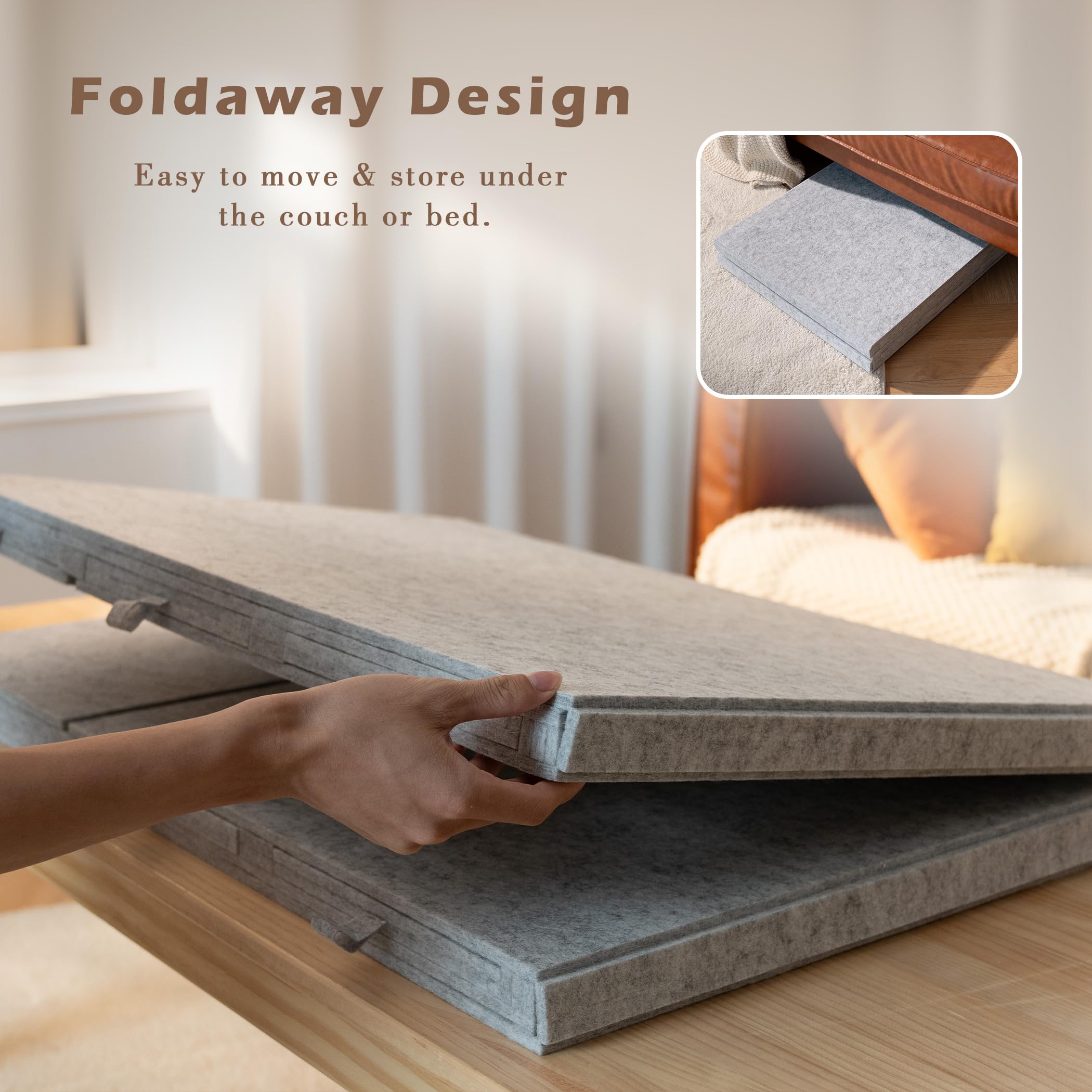 Lavievert Planche De Puzzle Inclinable Avec Support Et Housse 2 En 1, Plateau De Puzzle En Feutre Super Léger Avec 6 Tiroirs Colorés Pour Adultes, Table De Puzzle Portable Jusqu'à 1500 Pièces, Gris