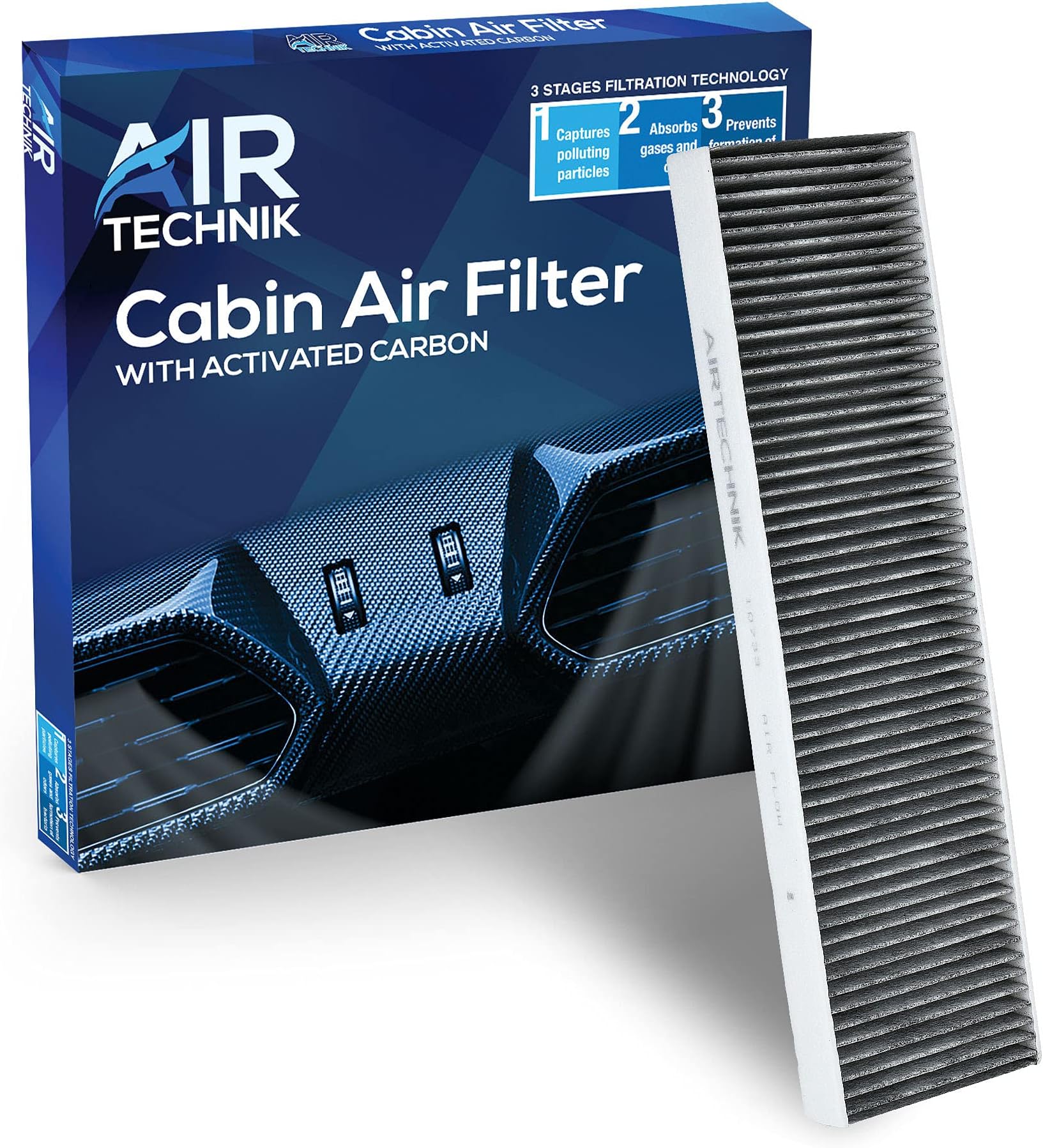 AirTechnik CF10733 Cabin Air Filter w/Activated Carbon | Fits Mini Cooper 2007-2015, Countryman 2011-2016, Paceman 2013-2016 - 6431912 515