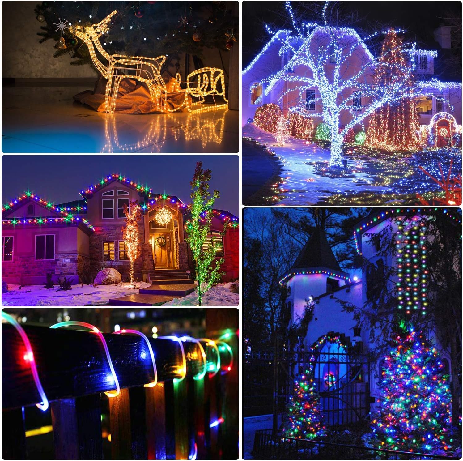 Gеt Sресіаl Prісе 2 Pack Each 99Ft LED Outdoor String Lights, Rope Lights 300 LEDs Color Changing Lights with Remote, Waterproof Lights Plug-in Outdoor Fairy Lights for Wedding, Patio, Garden, Christmas Decor,16 Colors