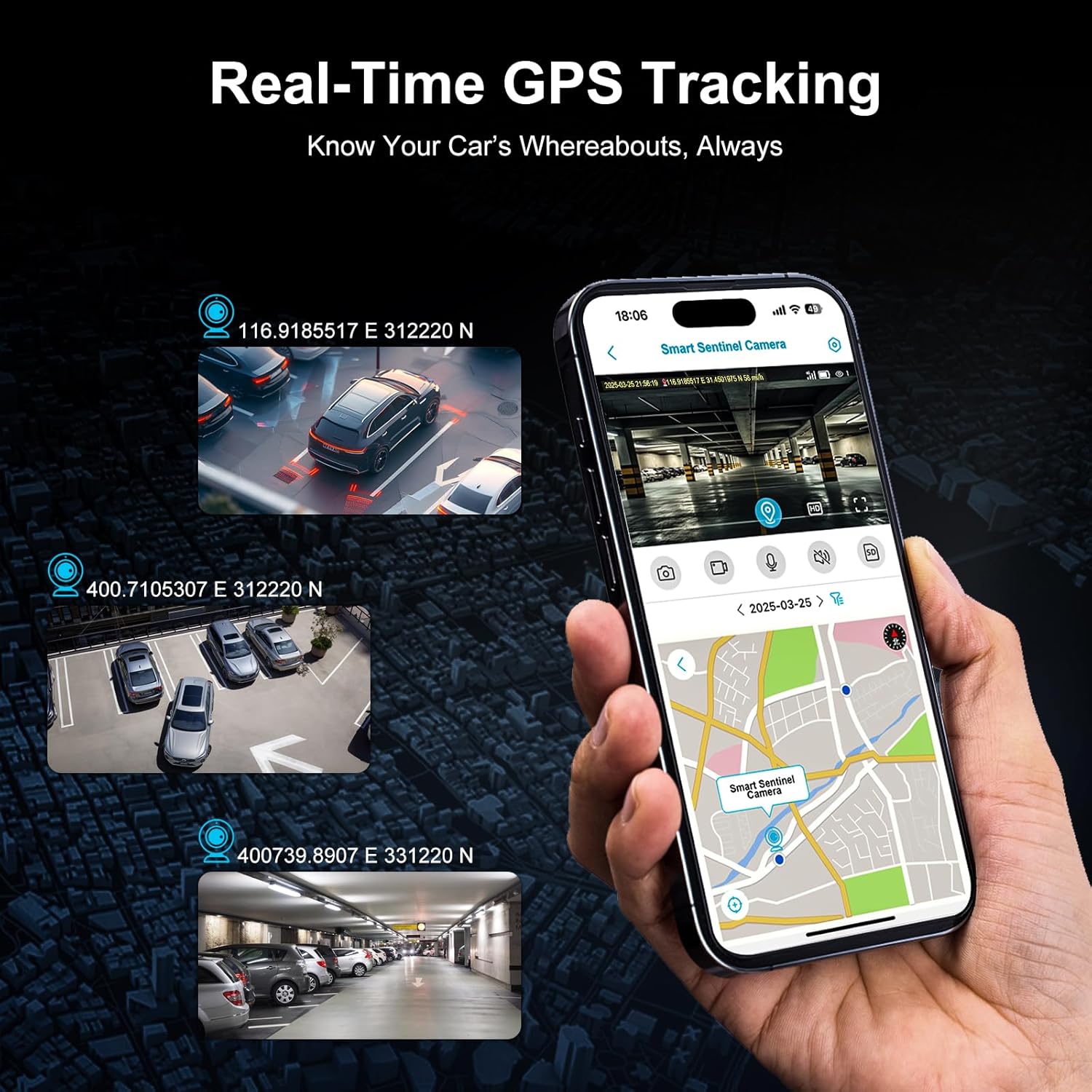 4G LTE Car Dash Cam Front and Rear,Car Camera with SIM Card (No WiFi),64GB SD Card,Dashcam with Night Vision,Remote Live-View,24/7 Parking Mode,Radar Motion Detection,GPS Tracking,OBD Power