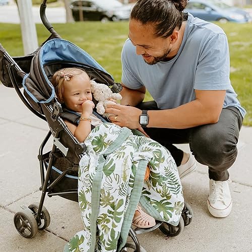 Vista 137 de Little Unicorn - Colcha para recién nacido, tela de muselina ultrasuave de varias capas, regalo para recién nacidos y para usar en cualquier lugar