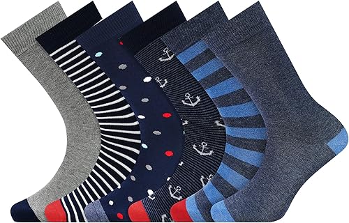 Calcetines de vestir para hombre, calcetines de algodón, 6 pares, transpirables y absorbentes del sudor para zapatos de talla 9-13