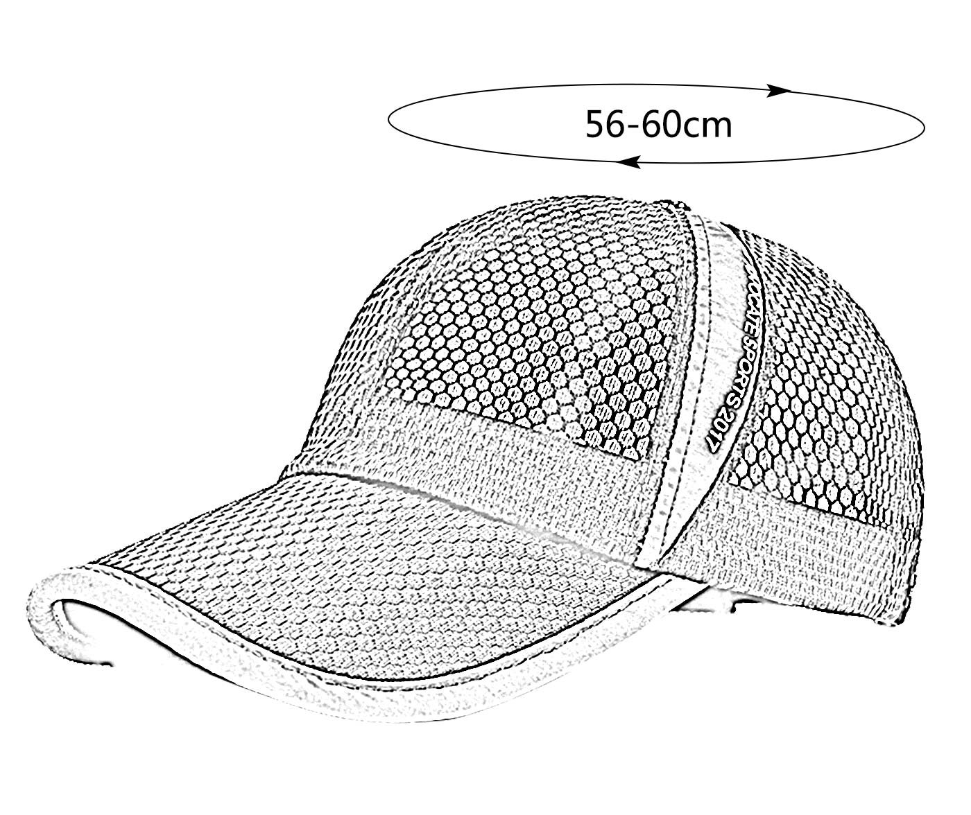 Quick Dry Baseball Caps for Men Sun Protection Caps Lightweight Sport Sun Hat Dark Gray-2