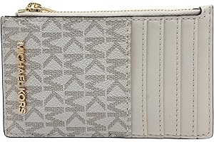 Michael Kors Jet Set Travel Top Zip Card Case Wallet Coin Pouch...