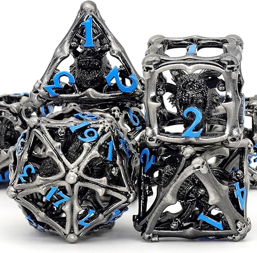 Miniatura 6 de Beholder - Juego de dados DND, dados de ojo de dragón, ZHOORQI 7 piezas, juego de dados poliédricos para dados de mazmorras y dragones, dados RPG,