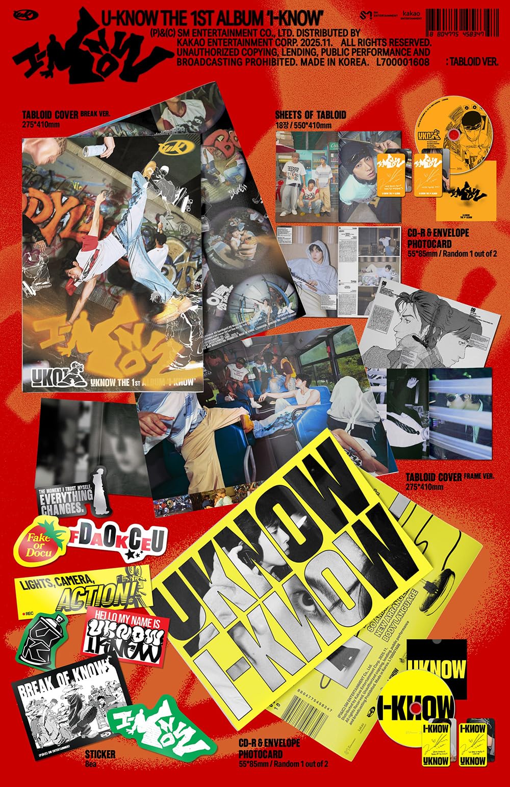 東方神起 ユノ ユンホ U-KNOW I-KNOW 4cut Tabloid ② Amazon | U-KNOW (ユンホ of TVXQ) - 1st Full Album [ I-KNOW ] 韓国