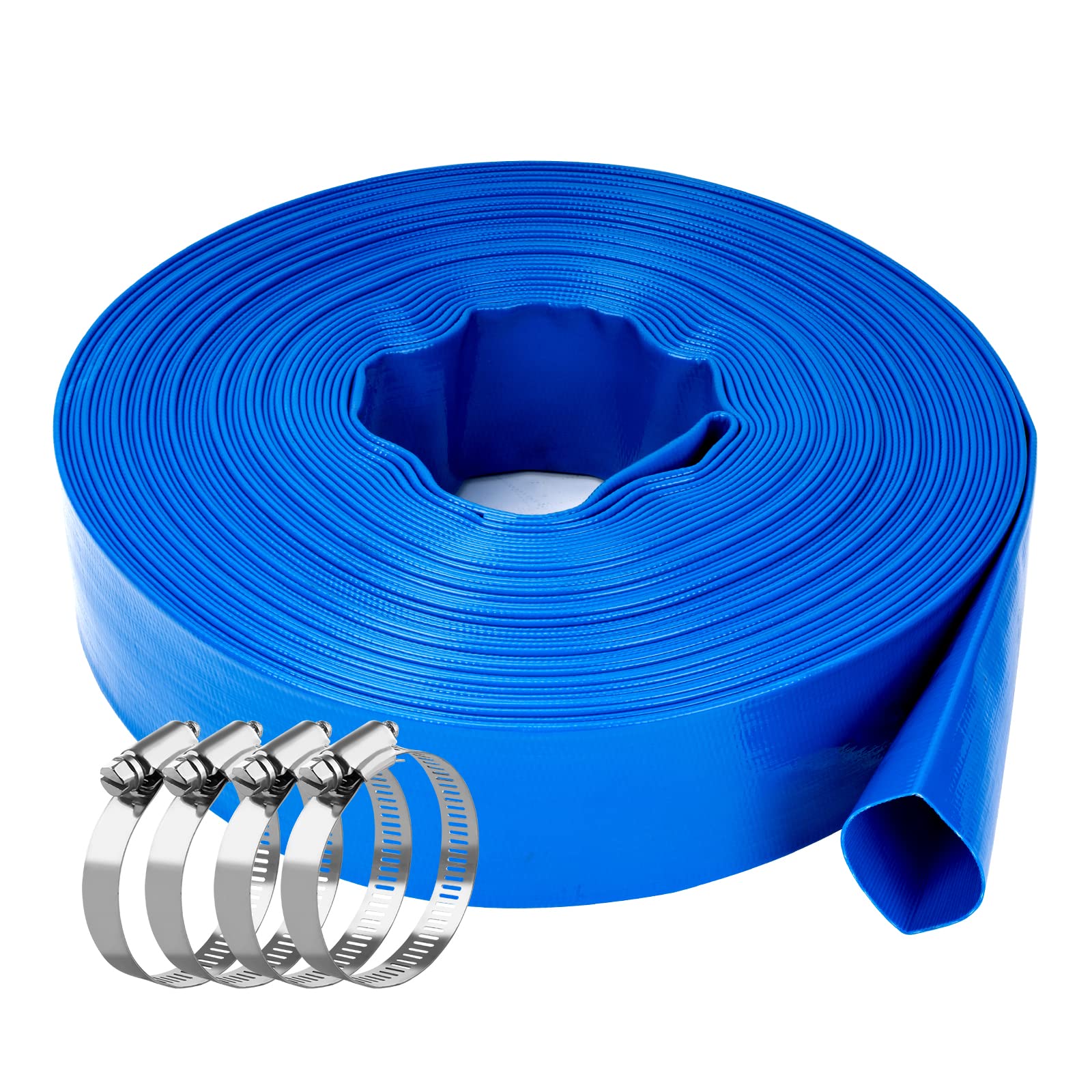 Beetqi 1.25" x 100FT Pool Backwash Hose Reinforced Sump Pump Discharge