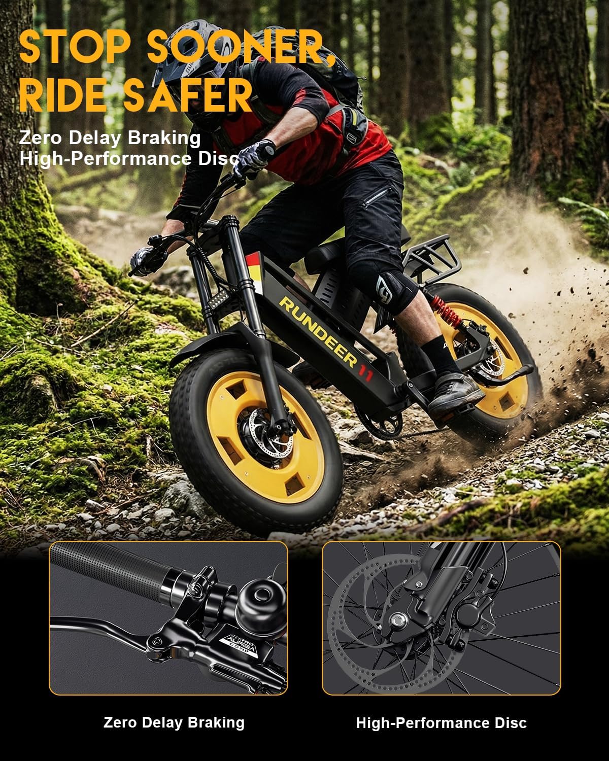 Electric Bike for Adults, 2000/2500/3000W Peak Motor, 32/35 MPH 40-100 Miles 100/200 N·m Fat Tire Ebike with 48V 20Ah Battery, 20" Electric Dirt Bike, Hydraulic Suspension and 3-Year Support