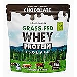 Opportuniteas Grass Fed Chocolate Whey Isolate Protein Powder - 20 g Protein, Heavy-Metal Tested, Made with Organic Cacao & Organic Cane Sugar, Non-GMO, Hormone-Free, Sourced from Ireland, 2.5 lb