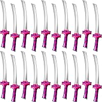 Vista 9 de Paquete de 20 Katanas inflables de 30 pulgadas, espada samurái, armas inflables para recuerdos de fiesta, cosplay, fiesta temática samurái