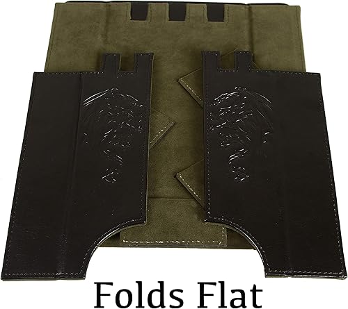 Miniatura 5 de Forged Dice Co. Draco Castle - Bandeja plegable para dados y torre de dados, bandeja plegable para dados DND y torre de bandeja rodante de dados,