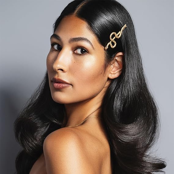 The Hair Edit Temptation Pins - Soft Gold Snake Bobby Pin Set in Soft Gold