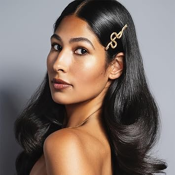 The Hair Edit Temptation Pins - Soft Gold Snake Bobby Pin Set in Soft Gold