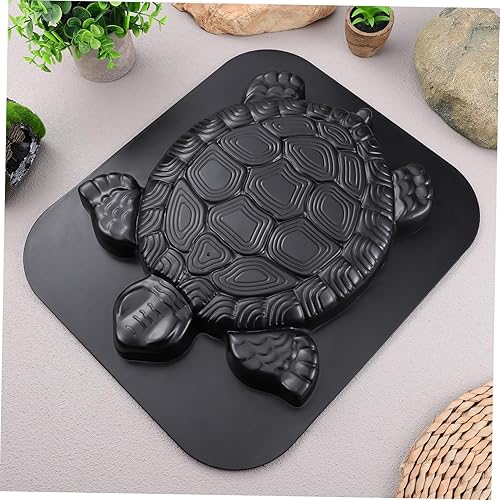 Miniatura 6 de Hemoton Molde de piedra escalonada con forma de tortuga, molde de cemento de hormigón, fabricante de ladrillos escalonados, para entradas,