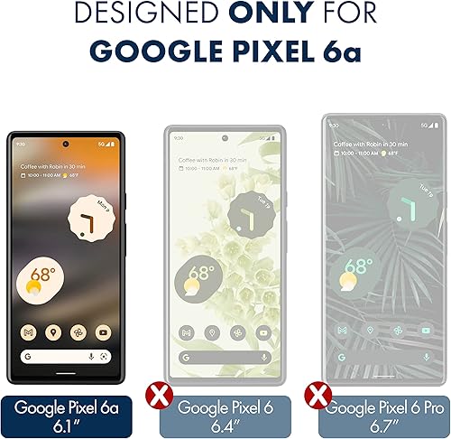 Miniatura 2 de ArmorSuit Paquete de 2 protectores de pantalla diseñados para Google Pixel 6a (6.1 pulgadas) (2022) Película transparente HD compatible con fundas,