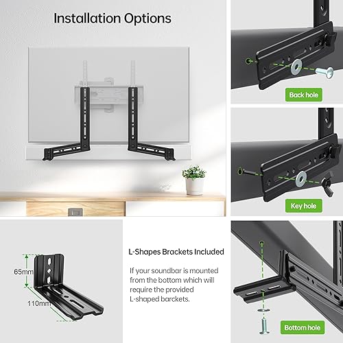 Miniatura 9 de USX Mount Soporte de pared para TV de movimiento completo con certificación UL para la mayoría de televisores de 42 a 85 pulgadas, soporte giratorio