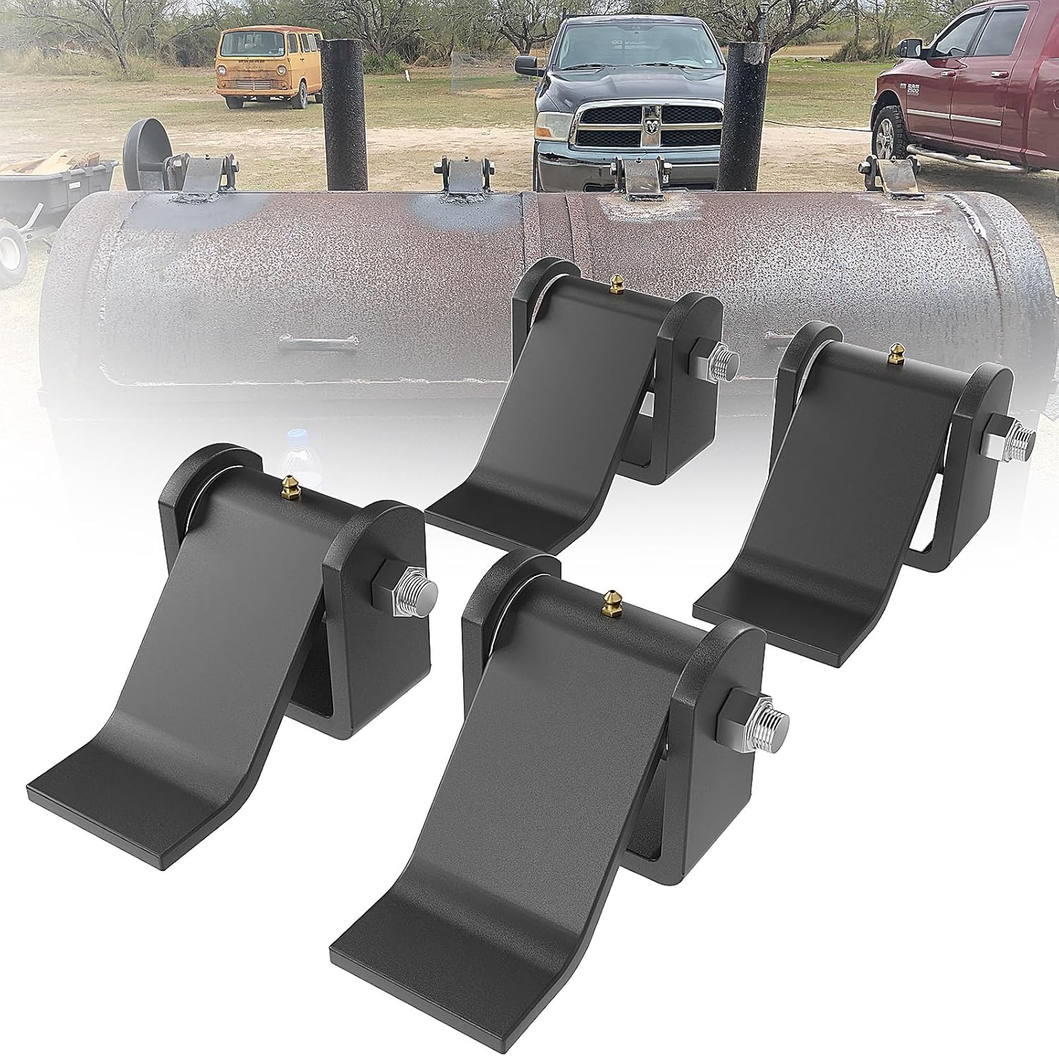 Dump Trailer Tailgate Hinges for Door Gate Body Hinge with Grease Zerk ...