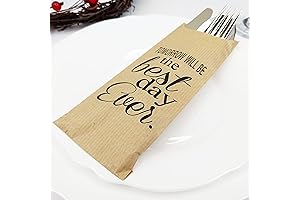 Tomorrow Will Be The Best Day Ever Rehearsal Dinner Silverware Bags