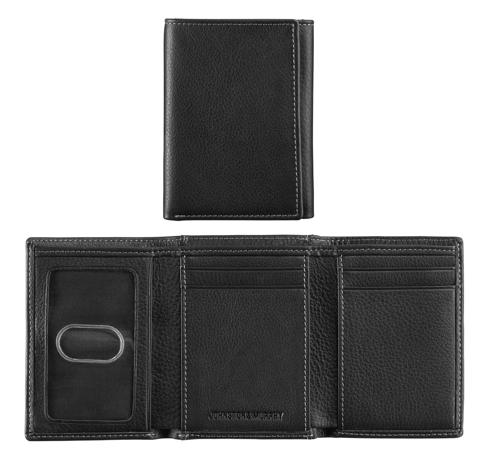 Johnston & MurphyMen's Tri-Fold Wallet Black