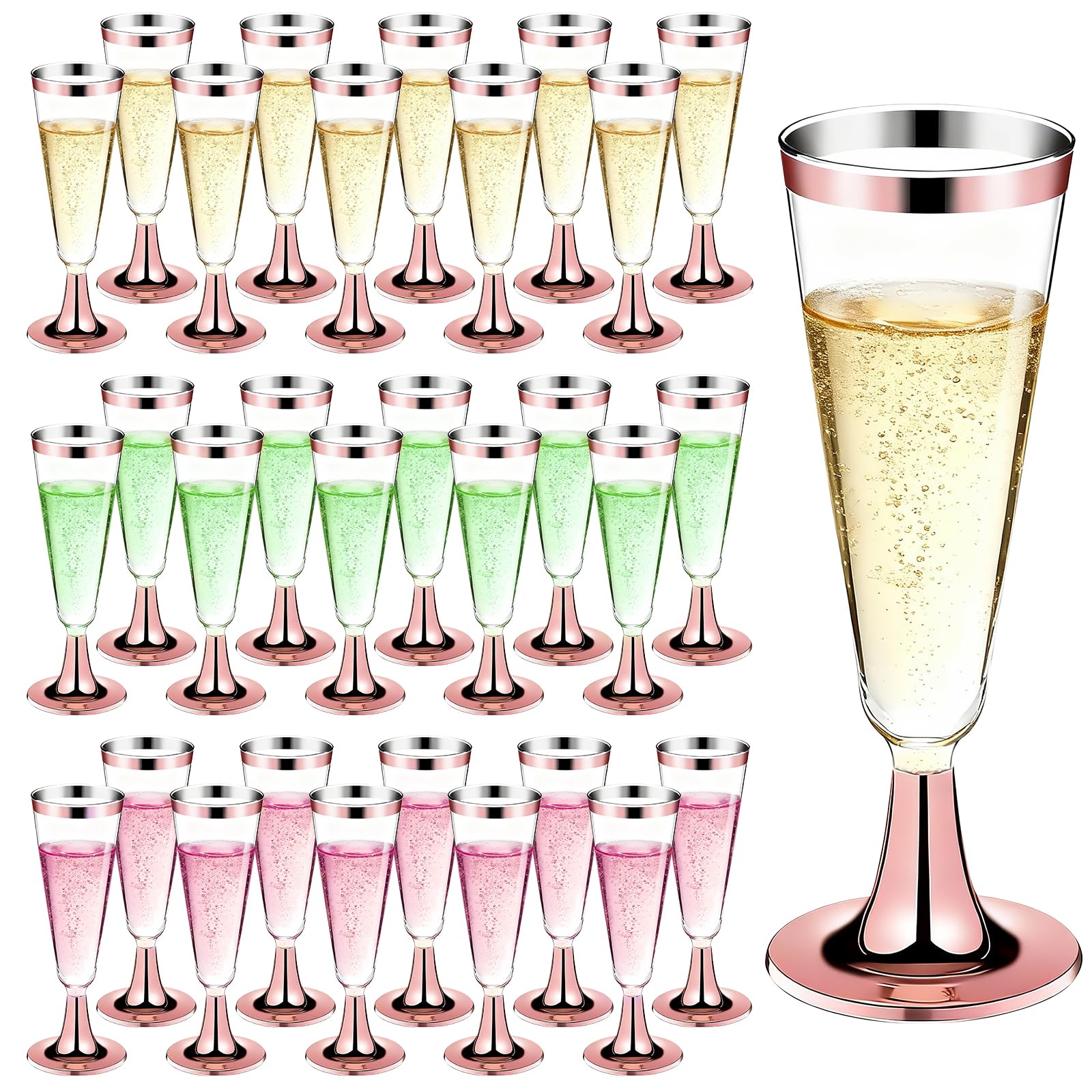 Disposable Champagne Flutes - 40 Pack -29