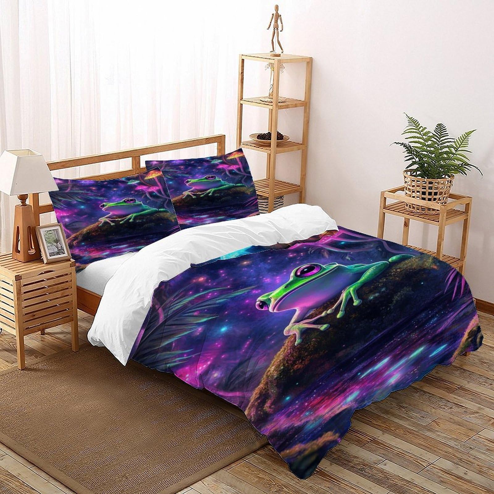 Housses de couettes champignons pour une chambre adulte nature