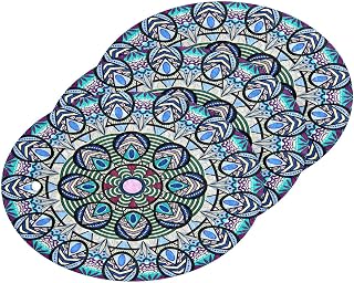 Coikll Mexico Mandala Kitchen Sponges Cleaning Odor Free Non Scratch Dish Sponge for Cleaning Dishes Bathroom - 3 PCS