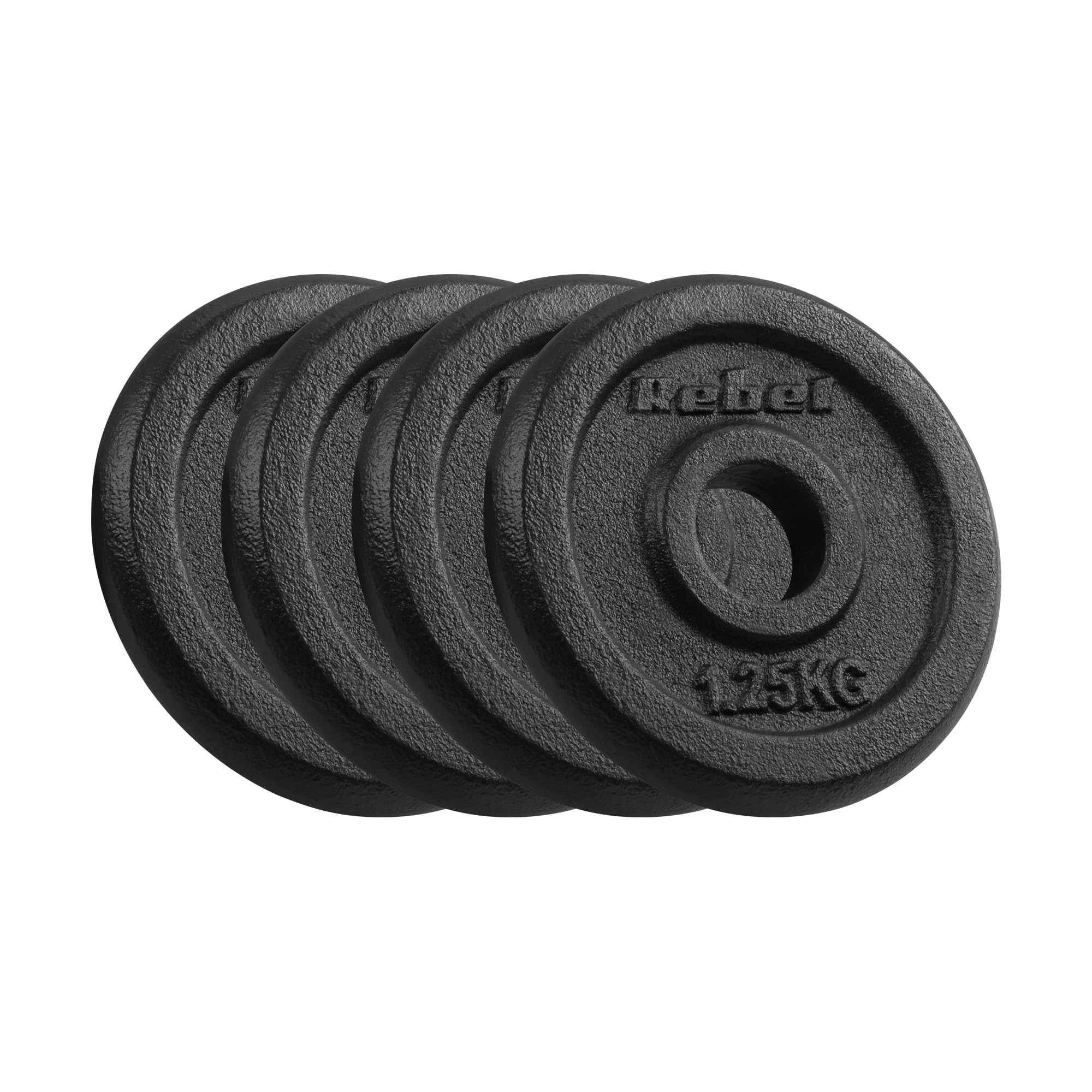 Rebelle Fonte Poids Set 4x1.25kg Trou 31mm Plaque Classique RBA-2126