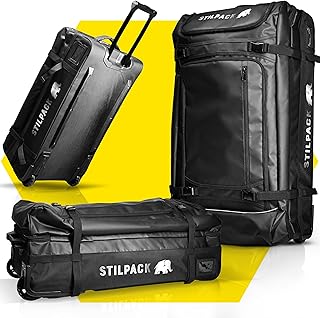 Reisetasche Rollen 120L Groß [Reisetrolley mit integriertem Sicherheitsschloss] Reisekoffer mit Rollen Groß Travel Bag | Reisetaschen Damen & Herren Perfekt für Urlaub Outdoor Sport Koffer | STILPACK